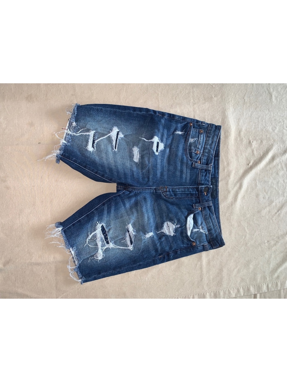 Aeropostale blue distressed denim shorts sz mens 30